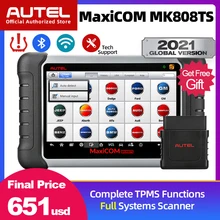Autel MaxiCOM MK808TS OBD2 Scanner Car Diagnostic Scan Tool For Auto OBD 2 TPMS Sensor Programing PK mk808bt MP808TS