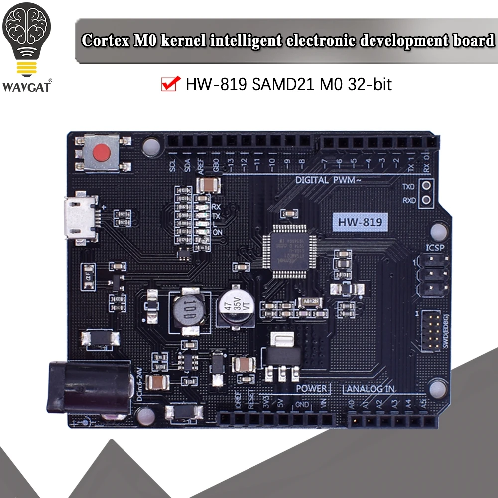 SAMD21 M0. 32-битный ARM Cortex M0 core. Плата разработки совместима с Arduino Zero | Электронные