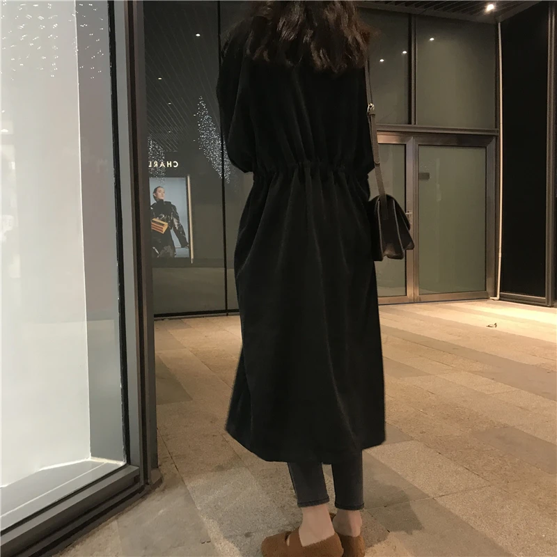 Neploe осень мода Винтаж Леопард ropa mujer Макси тонкая талия тонкий Тренч Женский на молнии студенческий Casaco Feminino 46191