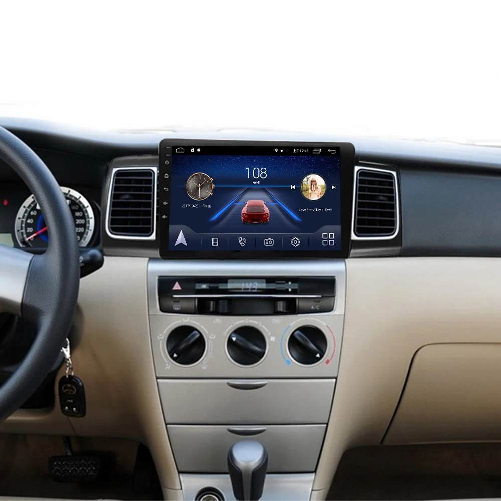 4G Lte Android 9,0 gps Мультимедийная навигационная система для TOYOTA Corolla 2007-2013 лет автомобильный dvd-плеер Подушка подголовник радио