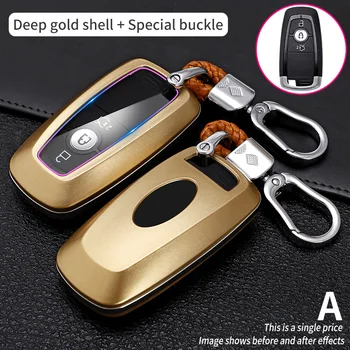 Carbon Fiber Car Smart Key Cover Case Fob Ford Fusion Mustang Explorer F150 F250 F350 Ranger Mondeo Protect Shell Accessories - Carbon Fiber Car Smart Key Cover Case Fob Ford Fusion Mustang Explorer F150 F250 F350