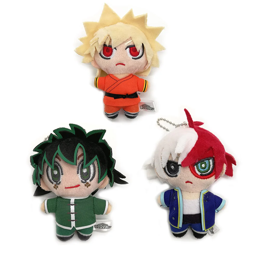 4 15 см My Hero academic Bakugou Katsuki Todoroki Shoto Midoriya Izuku плюшевый брелок брошь значок с мешком