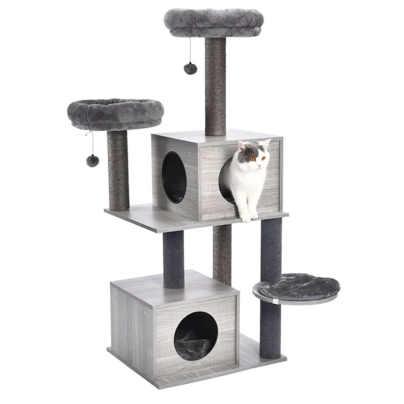 Unique Designing Sisal Cat Tree Pet Cat Window Luxury Chair Kitten Jumping Bed House For Cat Scratc