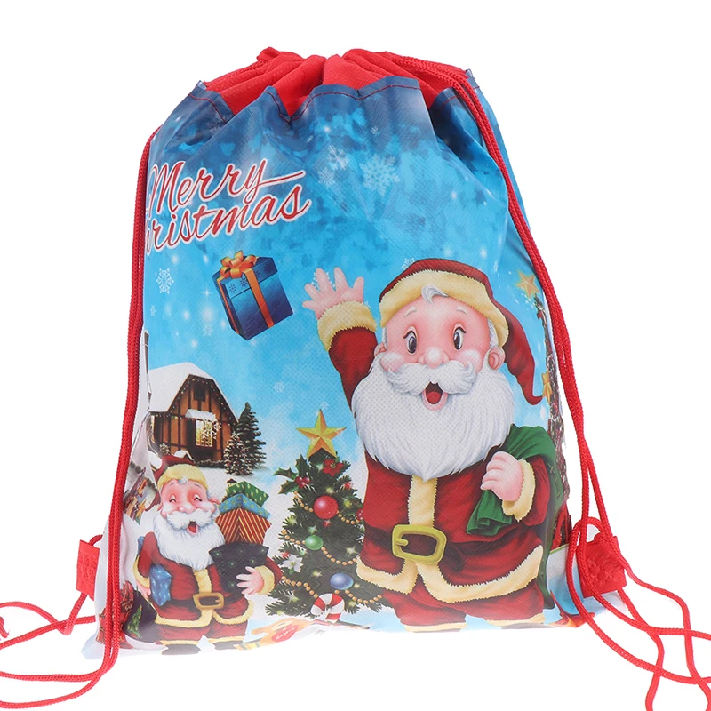 Подарок на Рождество/конфеты сумка Санта Клаус рюкзак мешок с кулиской Дети год банкет Чулки Подарки держатели мешок дома Рождественские Вечерние