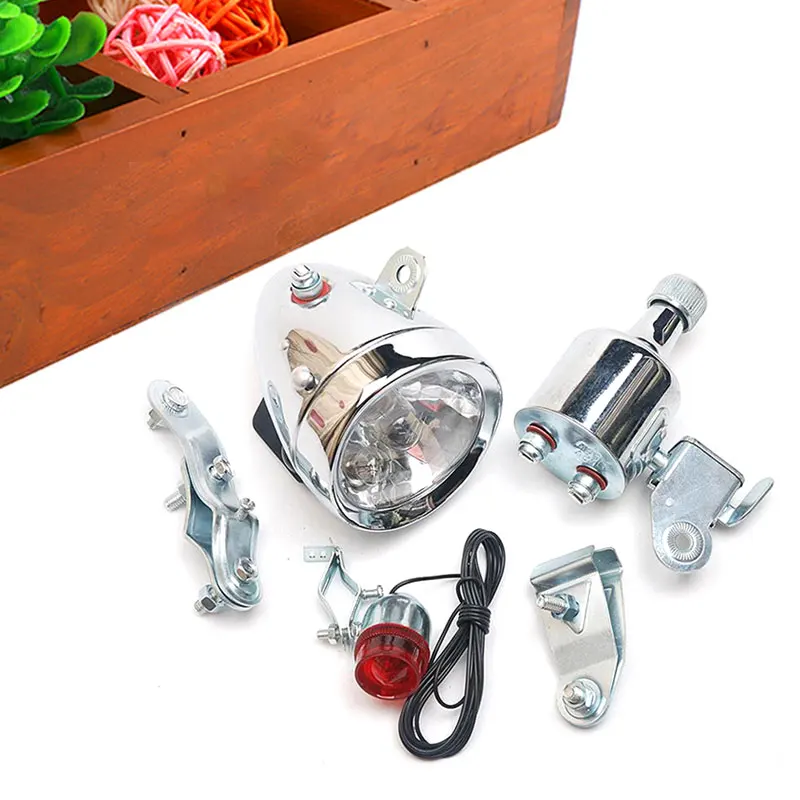 

Bicycle Light Cycling Accessories Friction Generator Head Light Led Lamps Rear Lamp Outdoor Bike