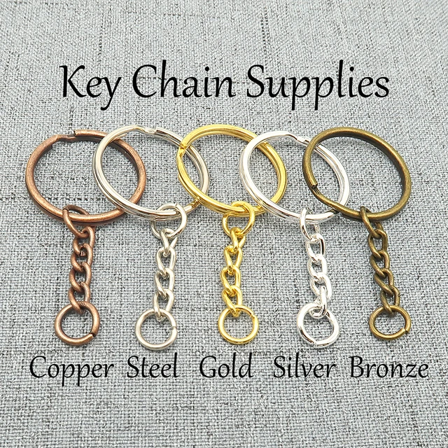 Keychain Accessories, Gold Keychain Ring, Keychain Keyrings