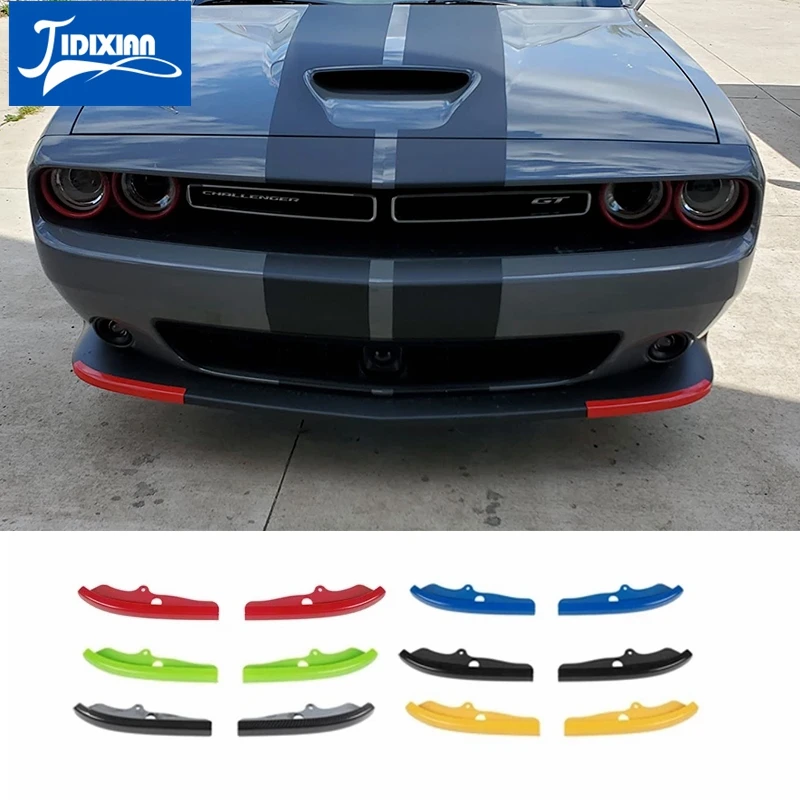 JIDIXIAN Front Bumper Splitter Protector Lip Spoiler Diffuser Guard Cover for Dodge Challenger R/T Scat Pack 2015+ Accessories | Автомобили