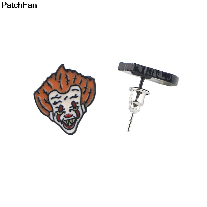 Женские серьги подвески в стиле панк Patchfan Ювелирное Украшение из эмали и цинка