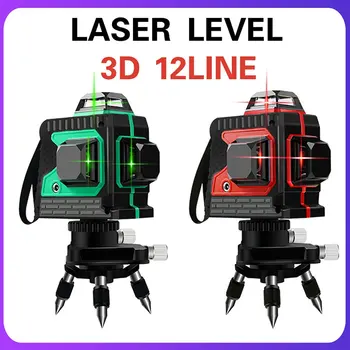 

Laser Level 12 Lines 3D Self-Leveling 360 Horizontal And Vertical Cross Super Powerful Green Laser Beam Line