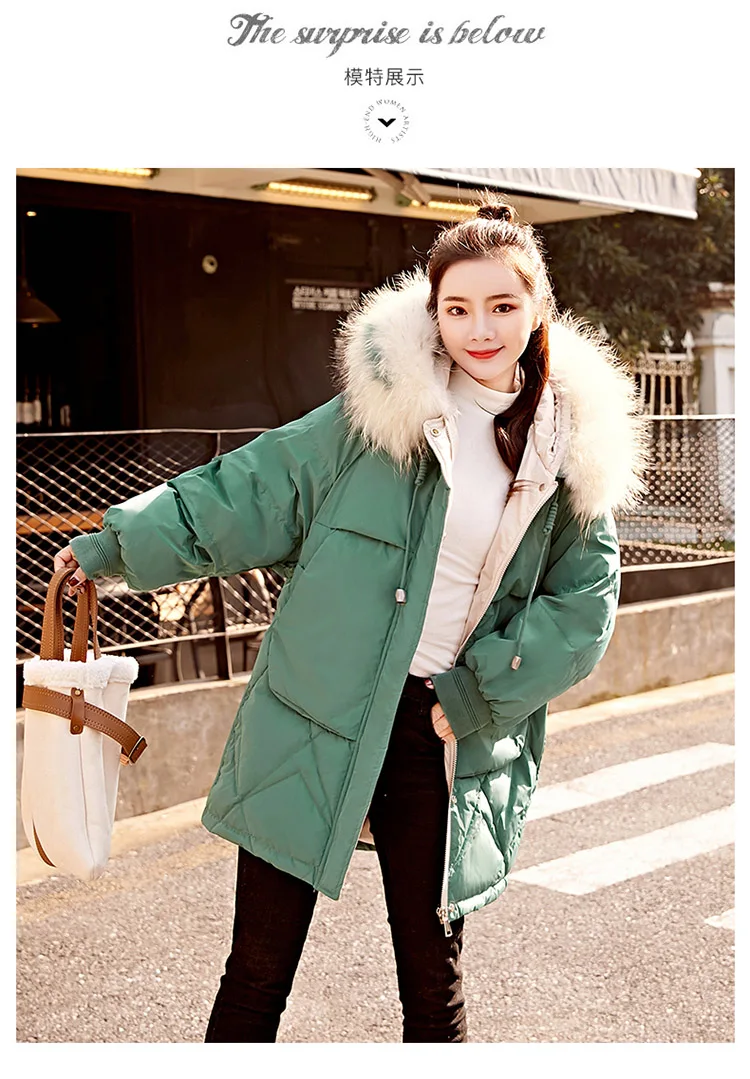 Winter New Style WOMEN'S Dress down Jacket Cotton-padded Clothes Thick Coat Short Puffy Versatile down Coat Cotton-padded C