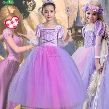 

Baby Girl Anna Elsa Dress Frozen High-Grade Princess Cinderella Fancy kid clothes for Christmas Party Costume Snow Queen Cosplay