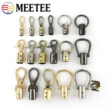 

4Pcs Meetee Metal Tassel Cap Clip Clasp Bag Buckles Bag Strap Cord Stopper Belt Hook Handbag Hanger DIY Hardware Accessories