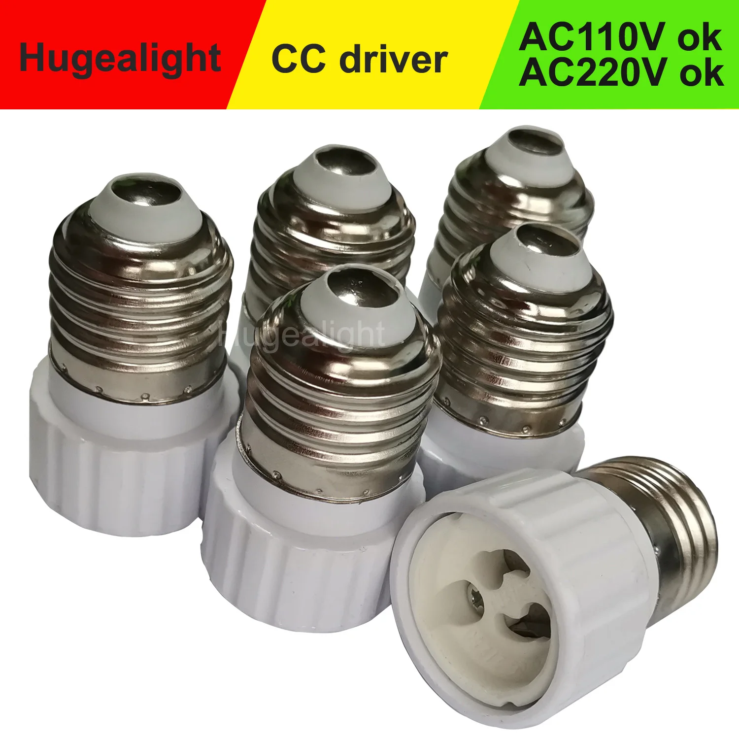 전구 어댑터 컨버터, LED E27-GU10 소켓 재료 램프 홀더 컨버터, 소켓 어댑터 전구 베이스 타입, 로트당 3 개