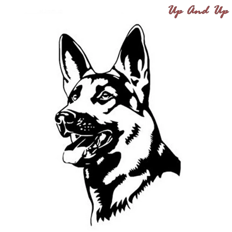 Black/Silver German Shepherd Dog Car Stickers Personality Vinyl Decal Styling Truck Accessories | Автомобили и мотоциклы