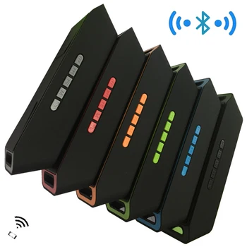 

Portable Bluetooth Speaker wireless Stereo Bass Subwoofer Hansfree Call AUX TF USB Speakers for computer with Built-in Mic SC208