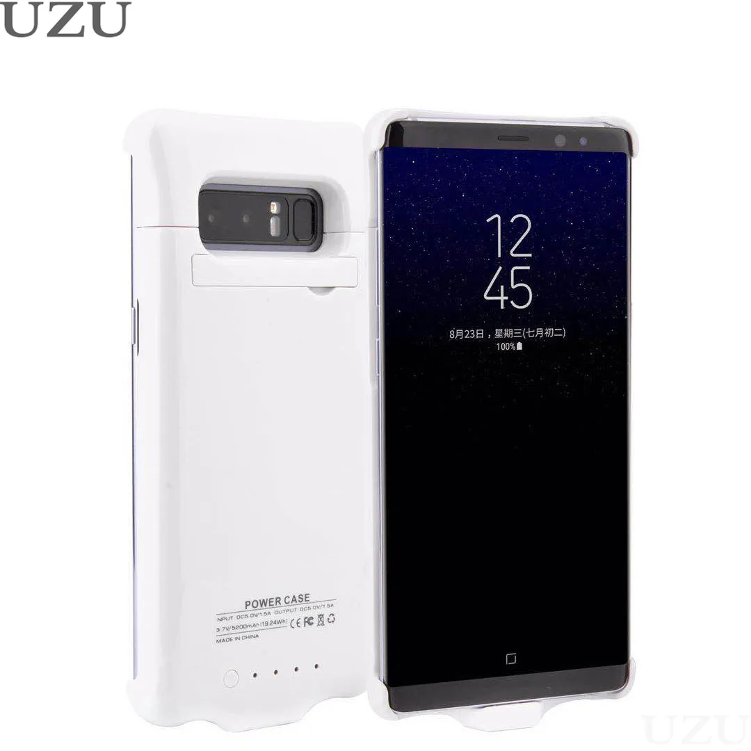 5200 мАч Высокая емкость батарея зарядное устройство чехол для samsung Galaxy Note 8 Внешняя беспроводная зарядная крышка для samsung Galaxy Note 8