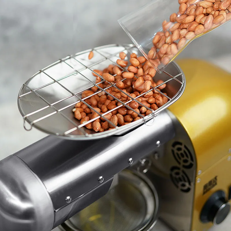 New Stainless Steel Oil Press Machine Commercial Home Oil Extractor Expeller Presser Press Press Hydraulic Sunflower Oil Press 5