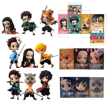 

Action Figures Demon Slayer Tanijrou Nezuko Zenitsu Giyuu Inosuke Rengoku Kyoujurou Anime Figma Kimetsu no Yaiba Cute Model Doll