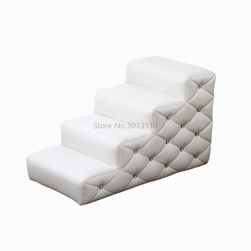 Лестницы для домашних животных, лестницы из губки, лестницы для лазания, лестницы для маленьких и средних собак, коврики для собак, лазание для собак, настраиваемая лестница для сна - Цвет: Серебристый