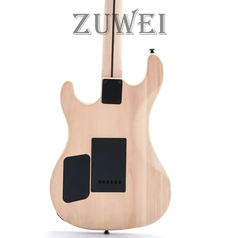 2019High Quality Electric Guitar 22 Frets 6Strings Bridge Natural Color left hand