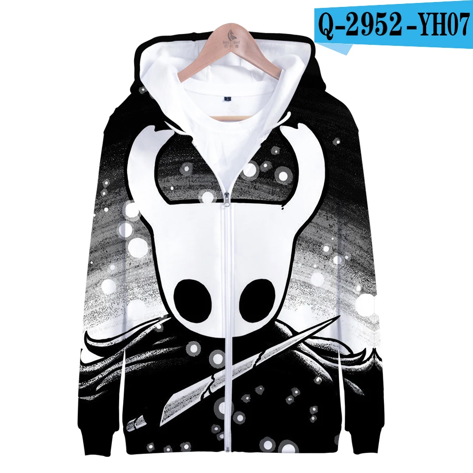 Kawaii/толстовка на молнии в дырочку для детей/мальчиков/девочек; модная толстовка с капюшоном в стиле аниме Харадзюку с объемным принтом; уличная одежда В рыцарском стиле - Цвет: B