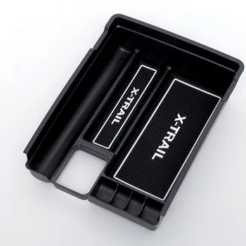 

For Nissan X-Trail X Trail T32 Rogue 2014 2015 2016 2017 High Quality ABS Black Central Storage Pallet Armrest Container Box