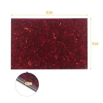 

Electric Guitar Blank Pickguard Board Scratch Plate PVC DIY Customed Guitar Parts Multi-Ply Construction Brown Tortoise Shell