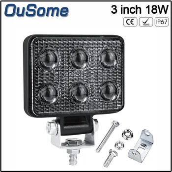 

High quality wholesale price CE RoHS mini LED light car accessories 3 inch 12V 18W offroad cars LED working light waterproof