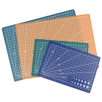 

1pc Cultural and Educational Tools A4A5 PP Double-sided Grid Lines Cutting Board Mat Self-healing Cutting Pad DIY