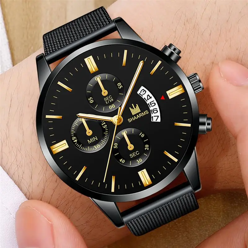Бренд Relogio Masculino часы мужские модные спортивные часы с ремешком из нержавеющей стали кварцевые деловые наручные часы Reloj Hombre