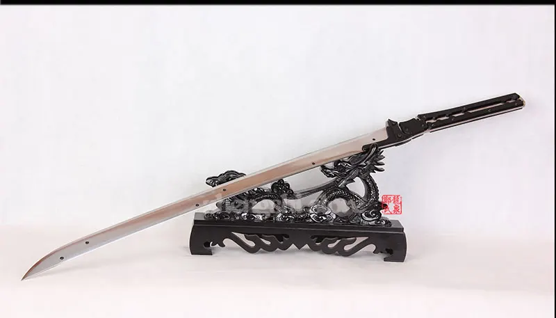 Metal Gear Rising Revengeance Anime Swords - Full Tang Carbon Steel Sword for Cosplay Props and Home Decoration image 3