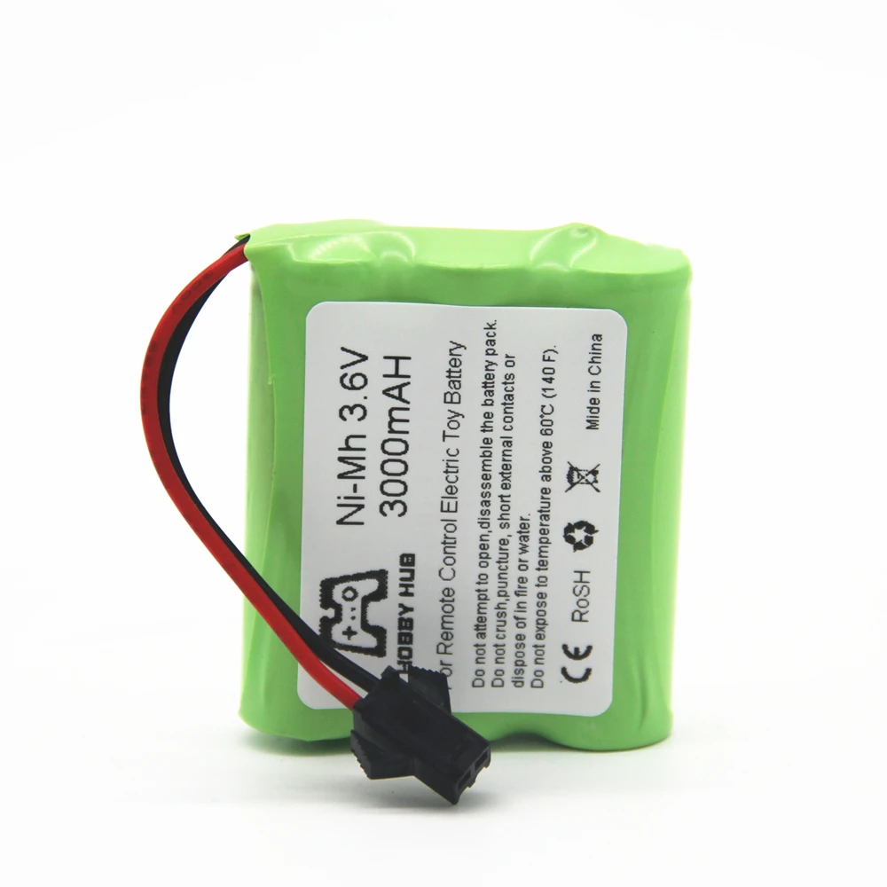 Ni-MH 3,6 V 3000mAh 2800mah 2400mah перезаряжаемая батарея 3,6 v nimh батарея recargables AA Размер для радиоуправляемой модели автомобиля игрушечной лодки
