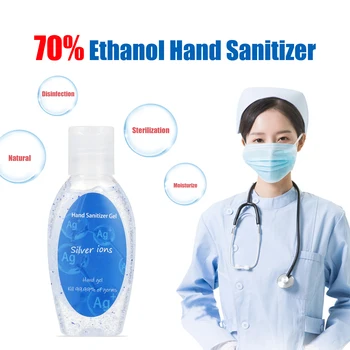 

50ml Hand Sanitizer 70% Ethanol Antibacterial Refreshing Gel Disinfection Hand Sanitizer for Kids Adults No-wash Waterless