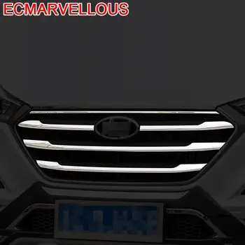 

Window Front Bumper Grille Automobile Decorative Chromium Car Styling Sticker Strip Protecter Accessories 15 FOR Hyundai Tucson