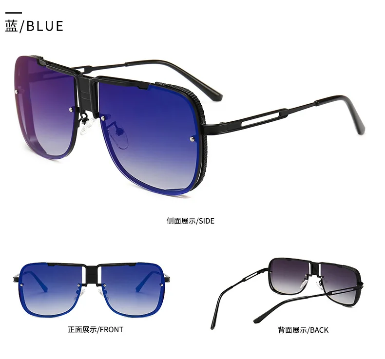 Модные солнцезащитные очки DPZ, уникальные Квадратные Солнцезащитные очки в авиационном стиле, мужские брендовые дизайнерские солнцезащитные очки Oculos De Sol Masculino