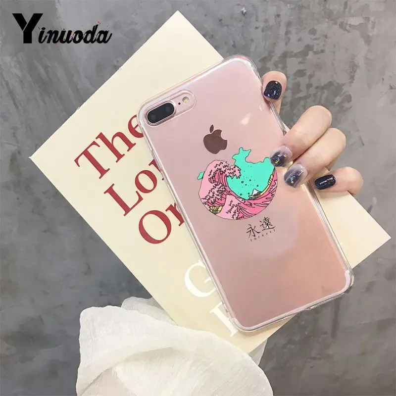 Yinuoda большая волна от Kanagawa DIY аксессуары для телефонов Чехол для Apple iPhone 8 7 6 6S Plus X XS max 5 5S SE XR чехол - Цвет: 8
