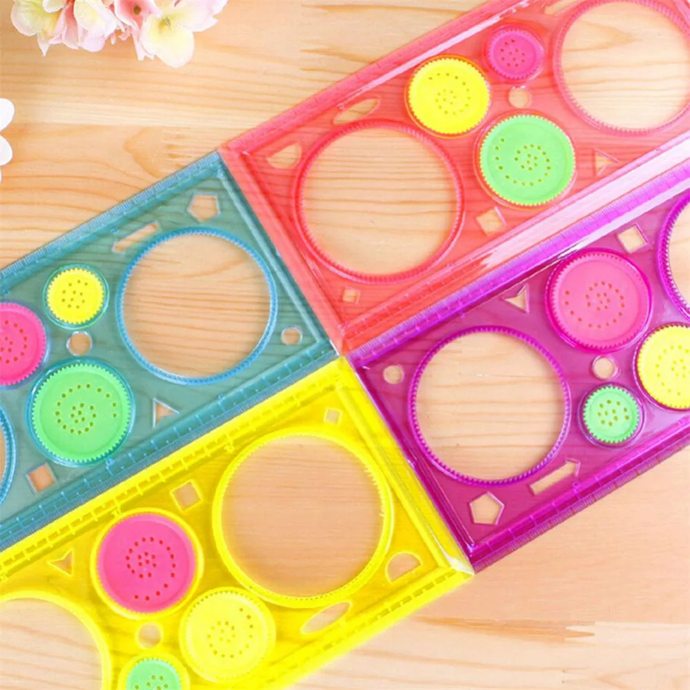 

Spirograph Geometric Ruler Drafting Tools Stationery For Students Drawing Set Learning Art Sets Creative Gift For Children 1 Pc