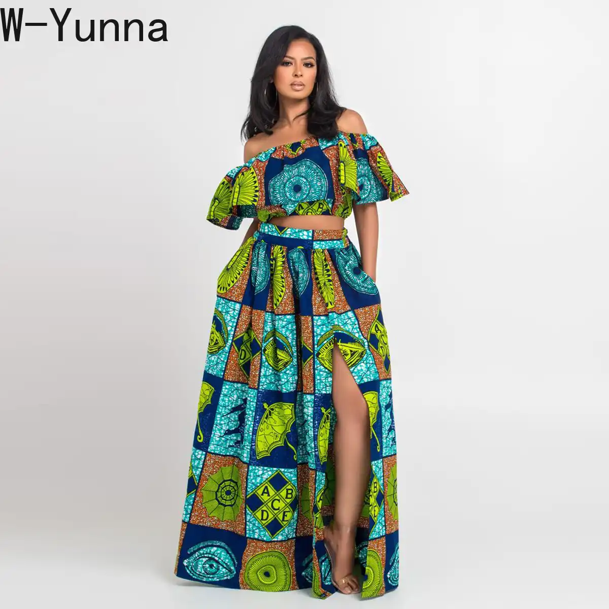 tube top and maxi skirt set