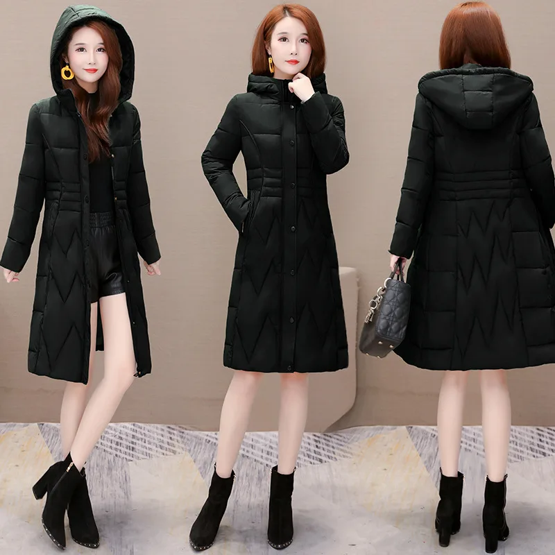 

Thick Warm Cotton-padded Clothes Women's 2019 New Style Winter down Jacket Cotton-padded Clothes Slim Fit Slimming Cotton-padded