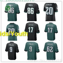 Philadelphia A+++ качественная Детская Молодежная Футболка с Брайаном докинсом 20 86 Zach Ertz Alshon Jeffery 17 Nick Foles 9 Jason Kelce 62