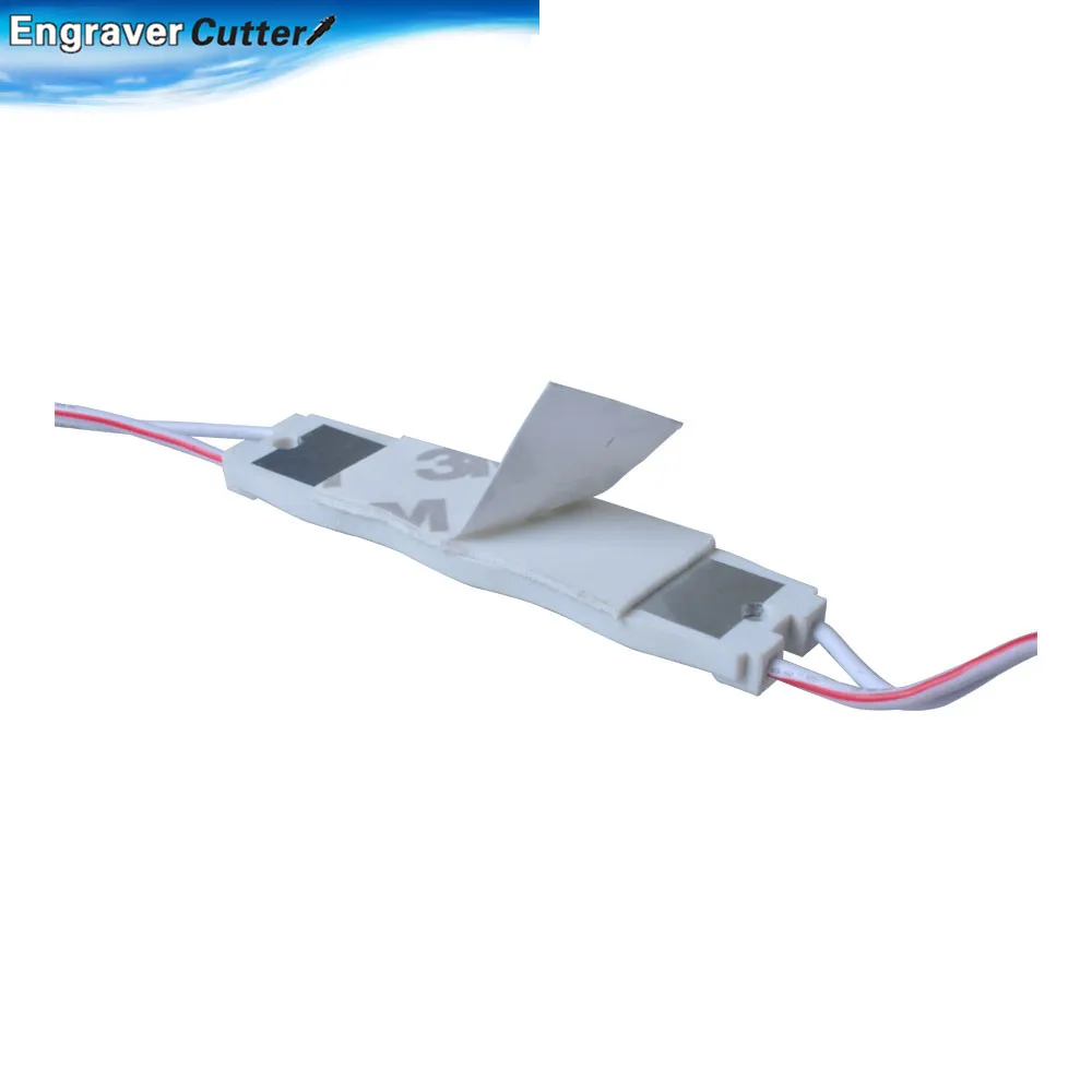 Влагозащищенный LED модуль SMD 2835 для наружного использования(3 LED с оптич. линзами; 0,72Вт; 70x16x7мм