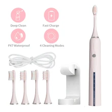 Ультразвуковая электрическая зубная щетка USB зарядка модный внешний вид матовая текстура роскошный костюм