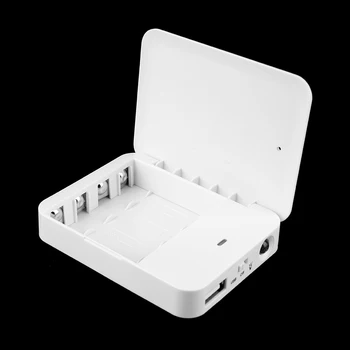 

Portable powerbank diy box 4xAA Battery Case Travel Emergency Charger Power Bank Case For Cell Phone Wholesale New drop shiping