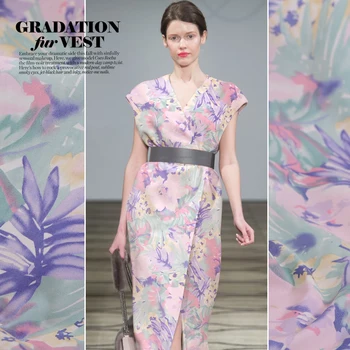 

110cm wide silk cotton fabric meter 30mm printed dress shirt silk fabric natural cotton fabric wholesale silk cloth