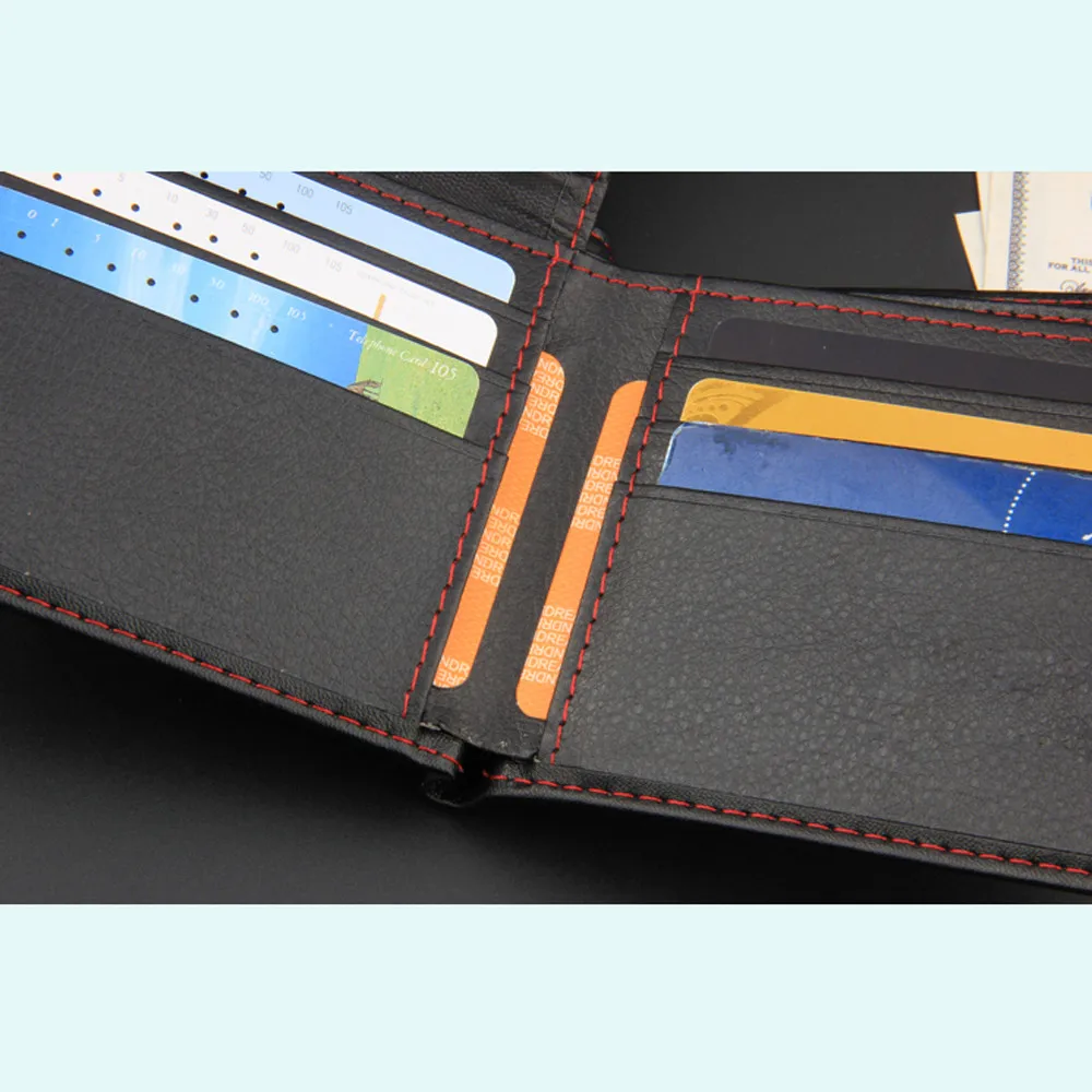 MAIOUMY Men Bifold Business Leather Wallet ID Credit Card Holder Purse Pockets Money Case for Men Women Fashion Bag