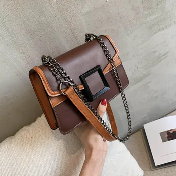 

Scrub Leather Small Flap Shoulder Messenger Bag for Women 2020 Chain Crossbody Designer Hand Bags Female Cover Travel Mini Bags