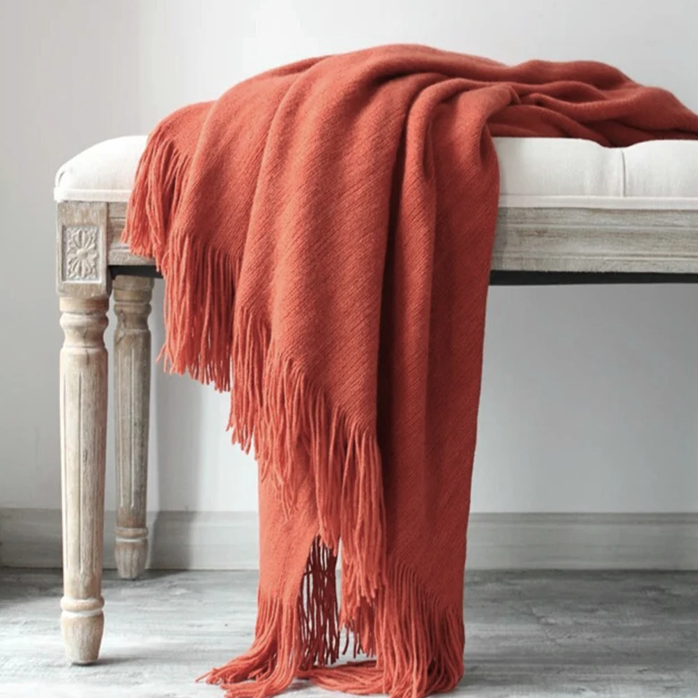

Nordic Throw Blacket Soft Cotton Cashmere Crochet Knitted Blanket Office Sofa Cover Home Bed Bedding Winter Blankets 130X200cm
