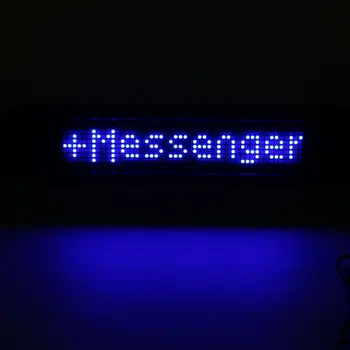 

2V Car Sign Scrolling Display Board LED Programmable With Remote 37.5x8x6.5cm