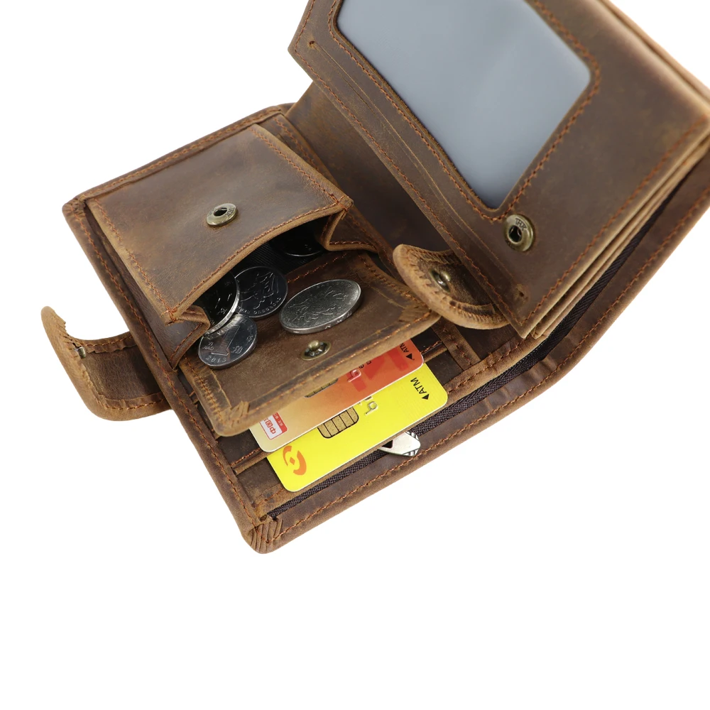 Royal Bagger, супер хит, новинка, модные, из натуральной коровьей кожи, RFID, с отделением для карт, с карманом, мужские короткие кошельки, для мужчин, бизнес, Повседневный Кошелек