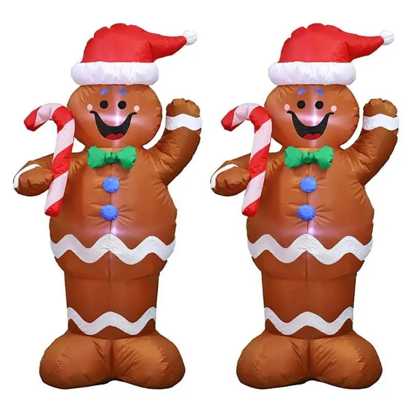 

1.5m Gingerbread Man Model Inflatable Toys Christmas Garden Yard Arch Decor